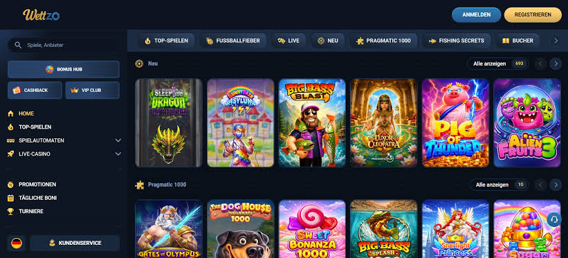 Wettzo Casino Games